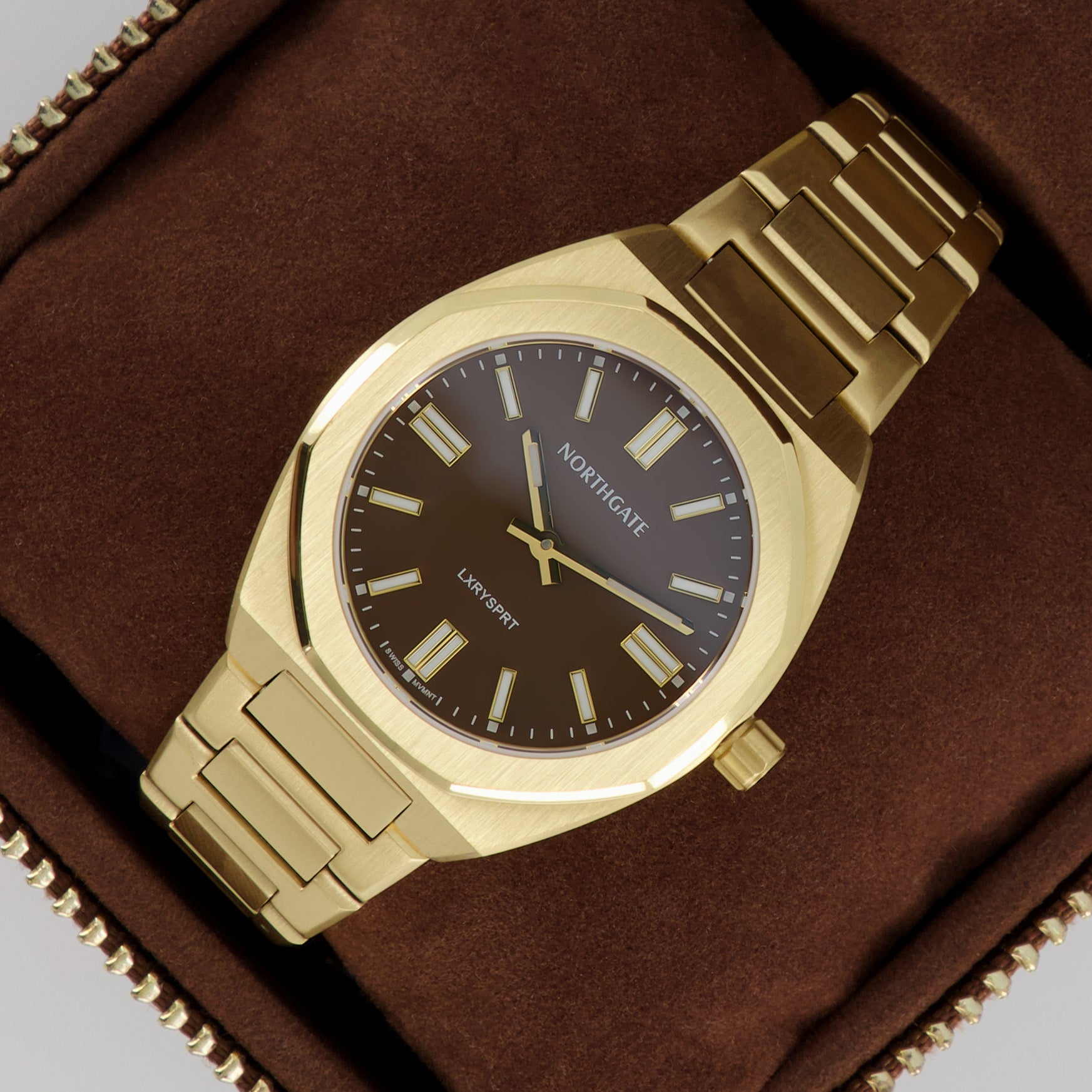 Club 34 Cinnamon brown Gold - 34mm