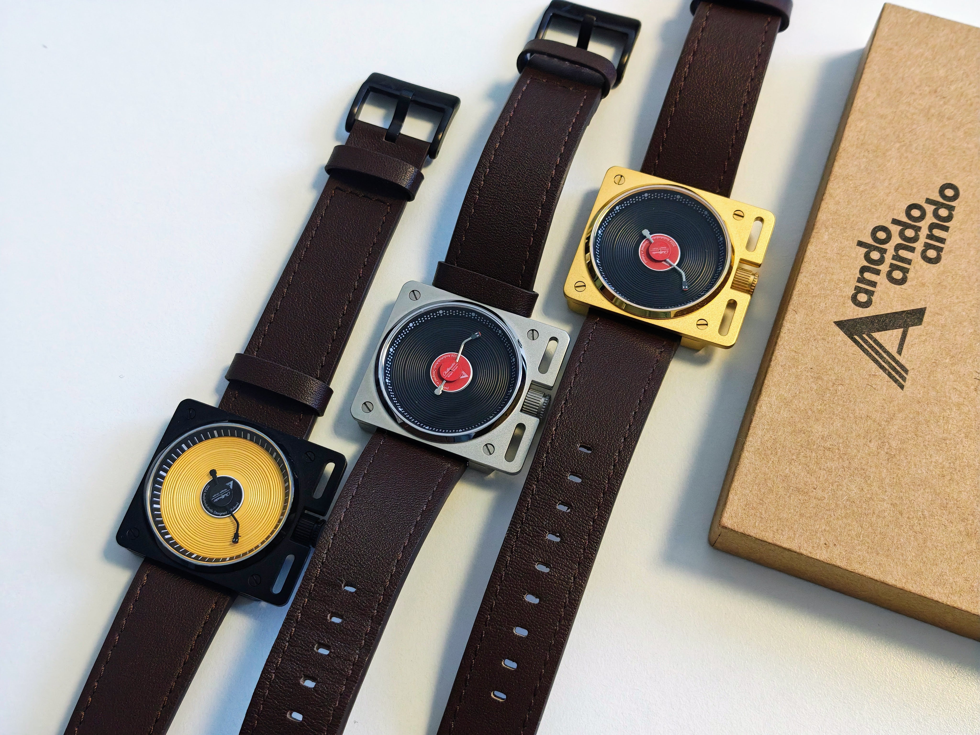 Vinyl Record Automatic Watch