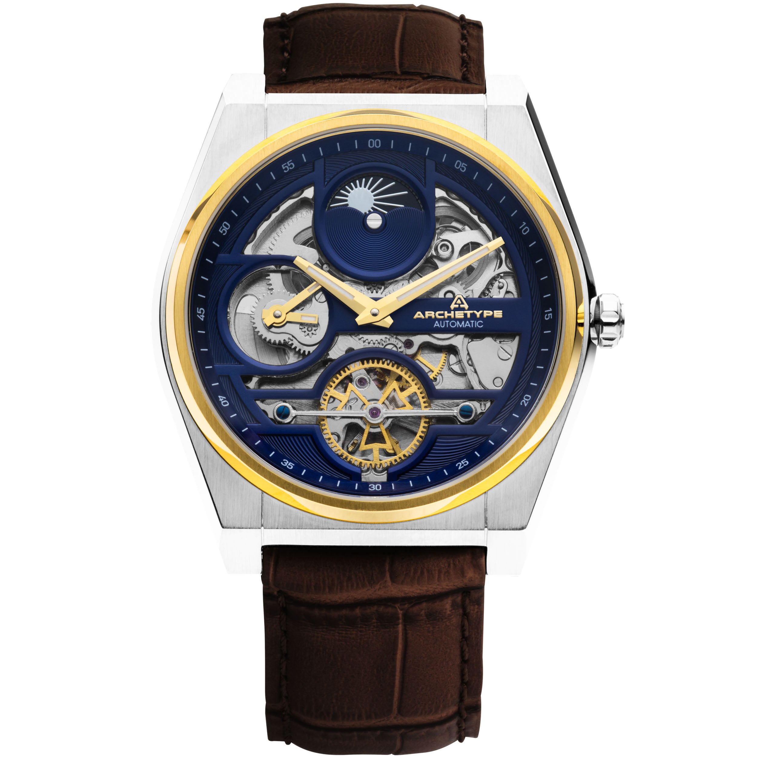 Rogue Automatic Silver Brown Navy