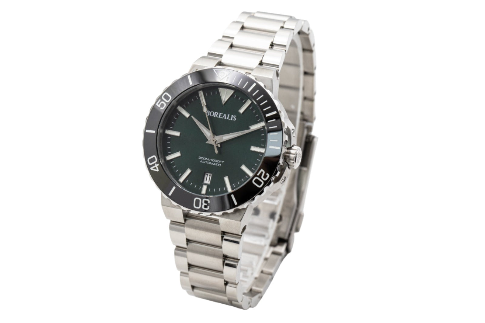 Borealis Caloura 300m Dark Sunray Green Dial Date