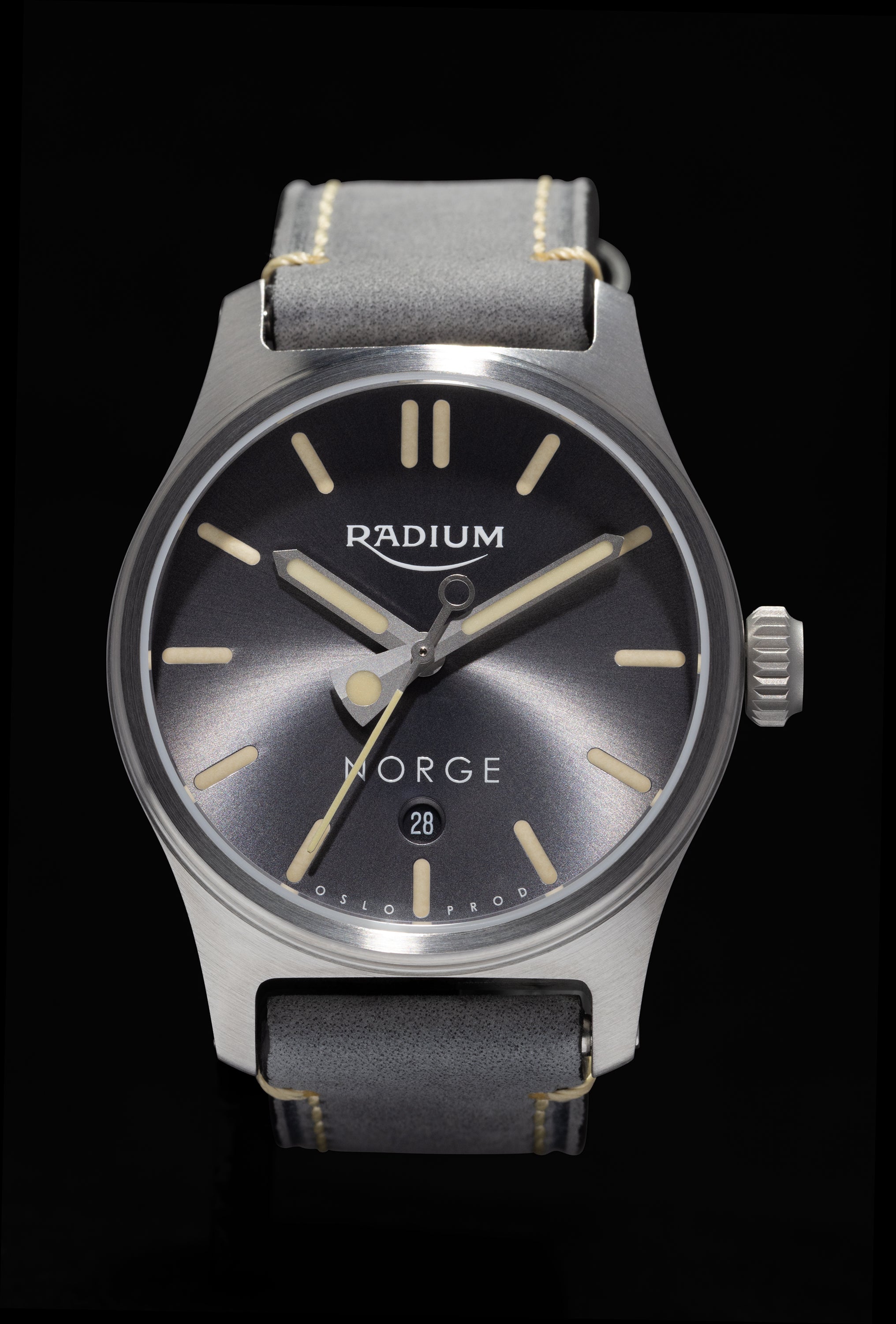 Original Radium Slate Grey Sunburst Date