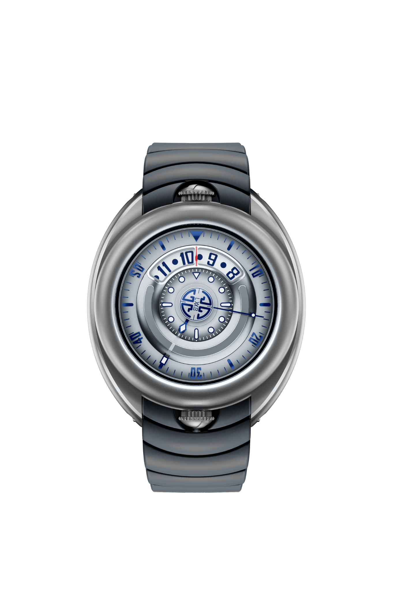 Silver Grey and Blue