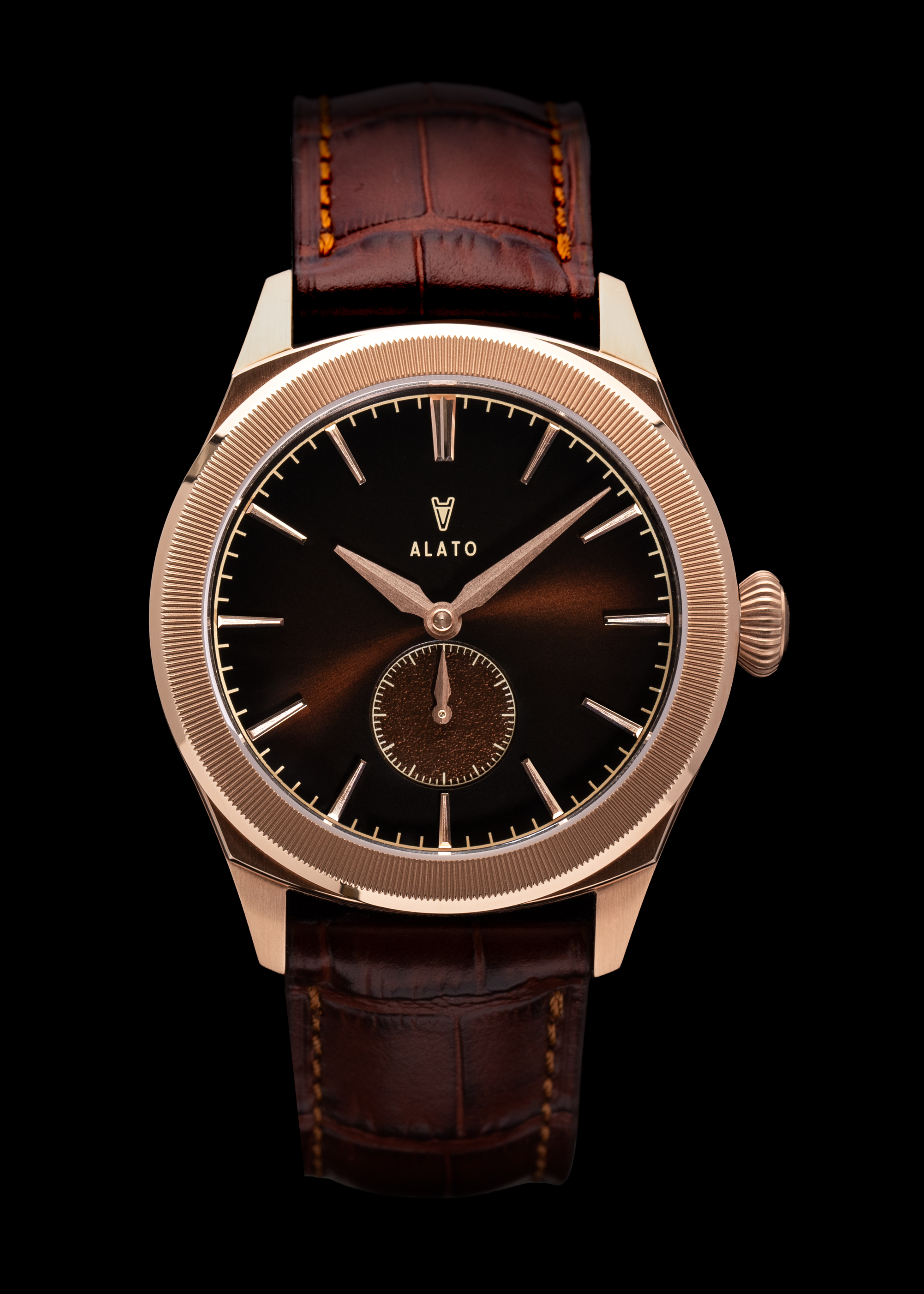 Ögonsten Rose Gold Brown