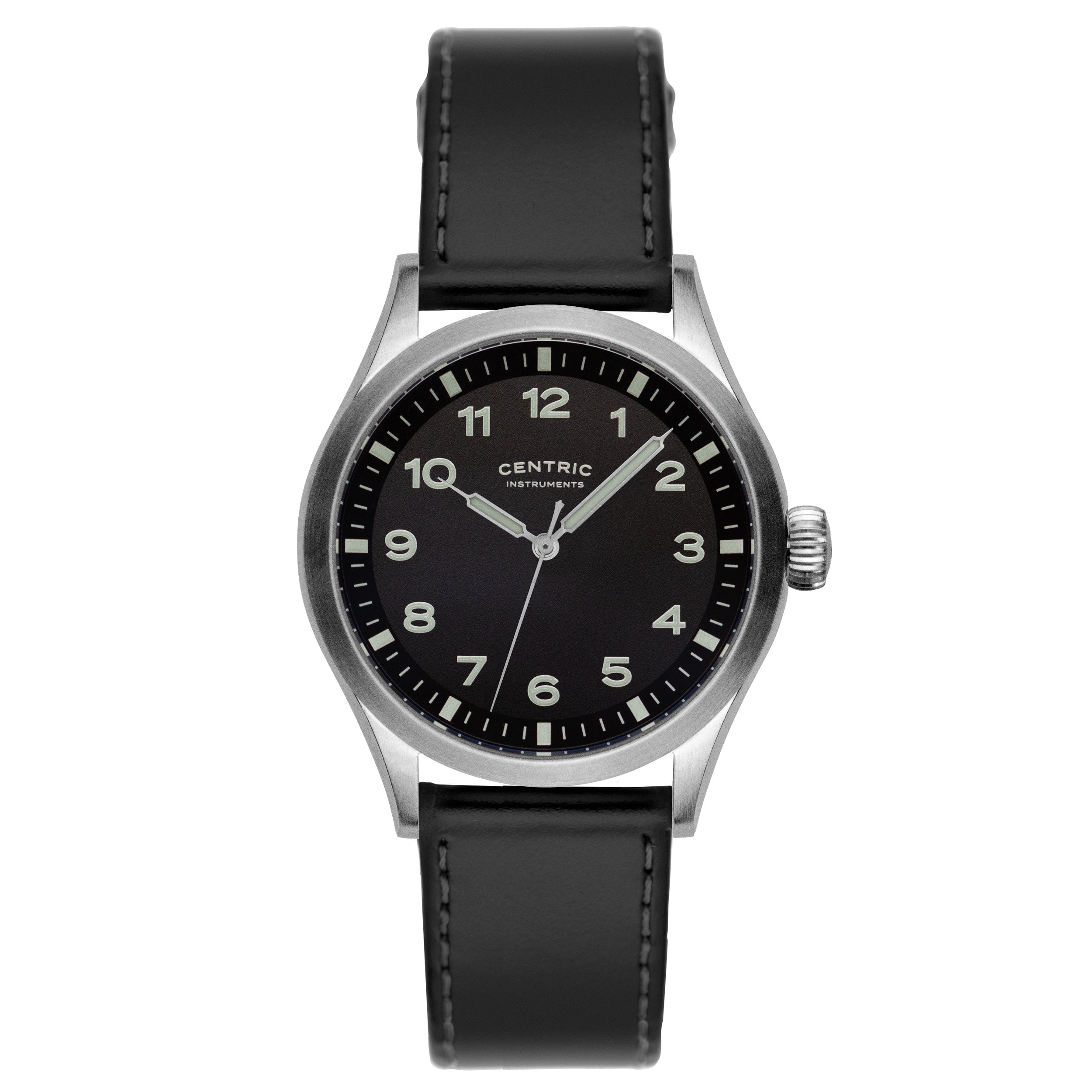 Field Watch MkIII Standard (Black) - Leather Band