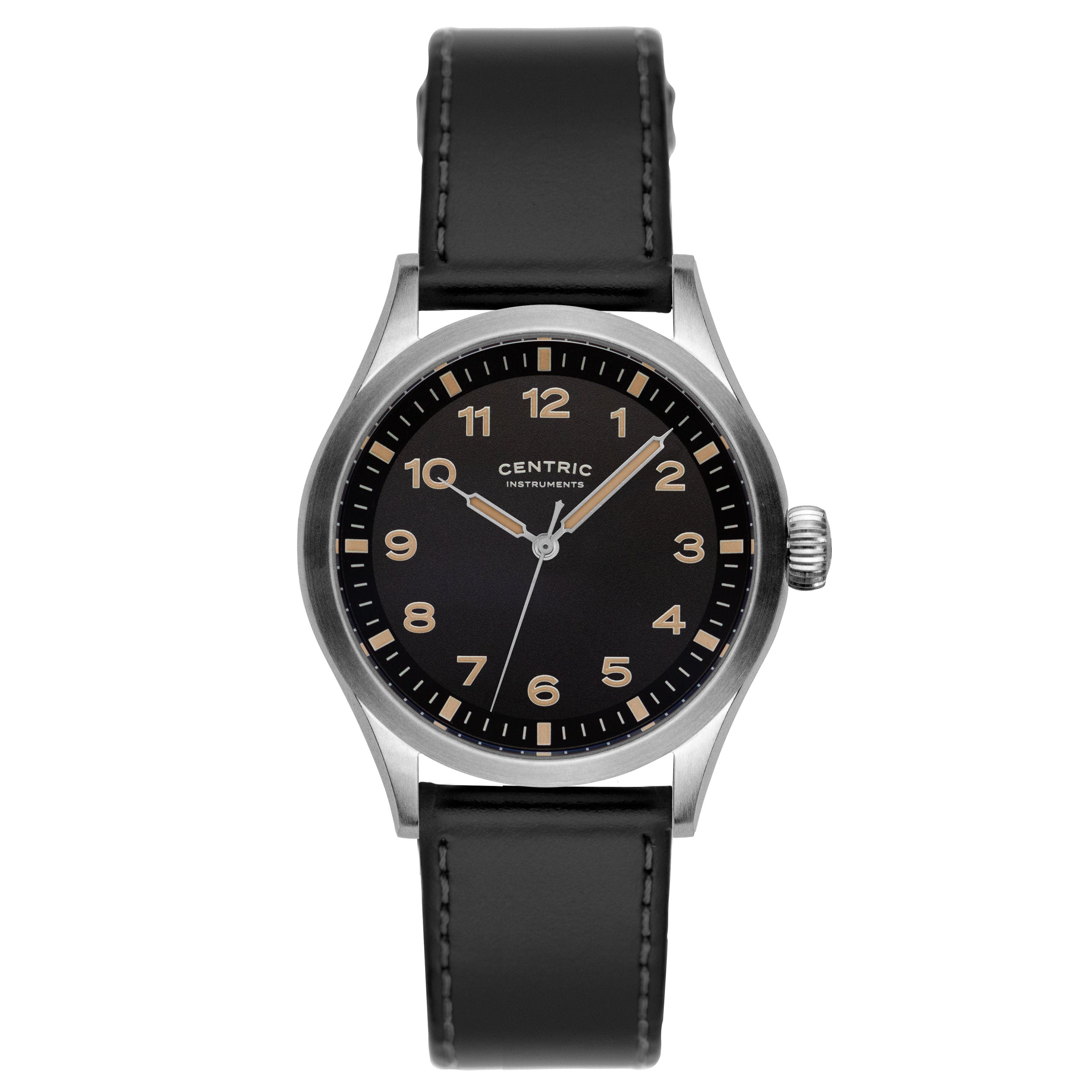 Field Watch MkIII Standard (Vintage Black) - Leather