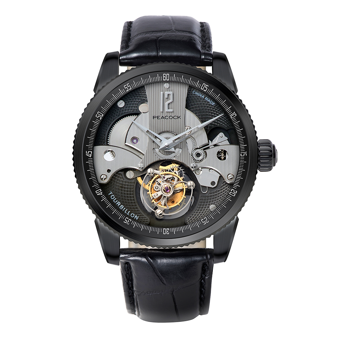 Peacock Witness Off-center Tourbillon Watch