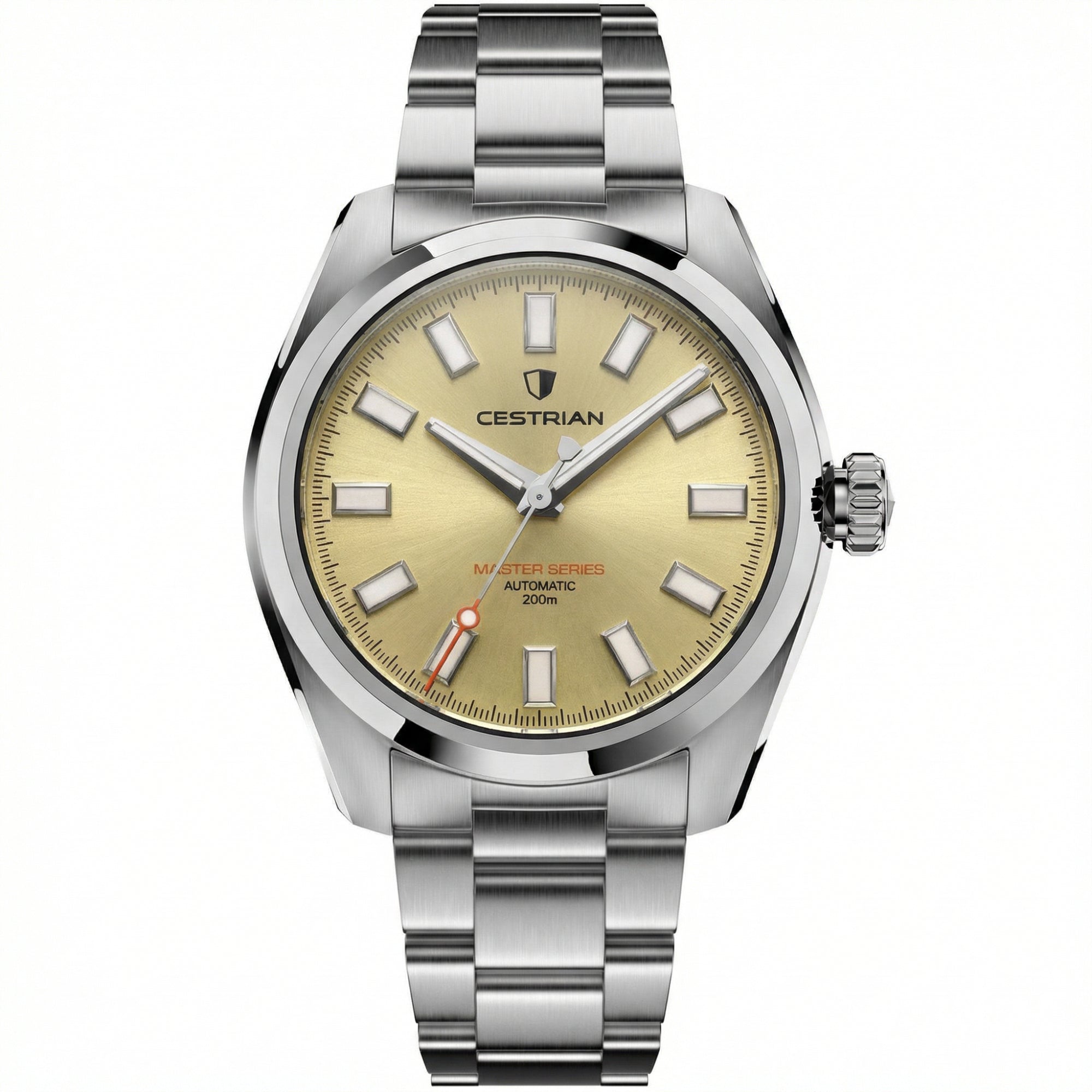 Cestrian Master Series V3 40mm Champagne Dial Steel Bracelet Automatic Men's Watch