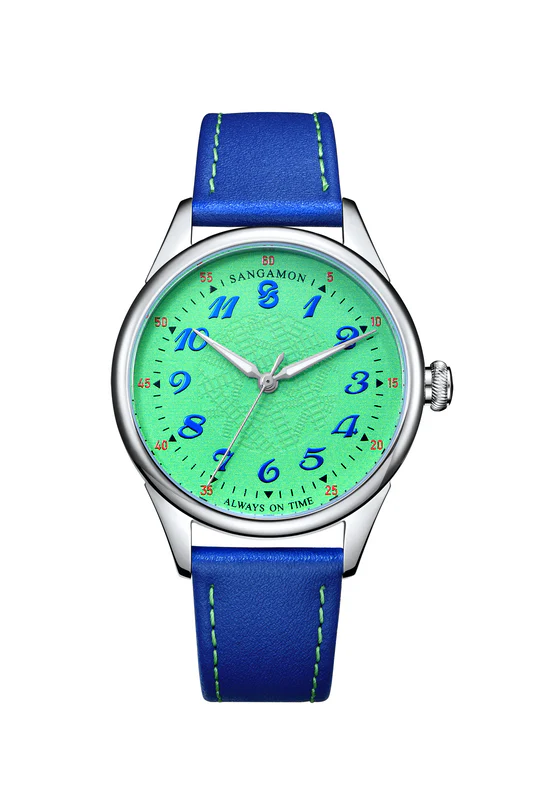 American Railroad - Green Dial / Brown Leather