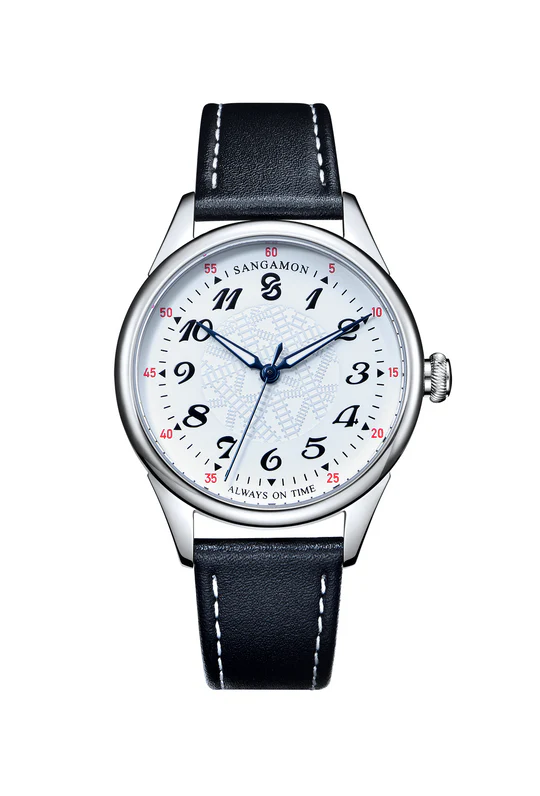 American Railroad - White Dial / Brown Leather