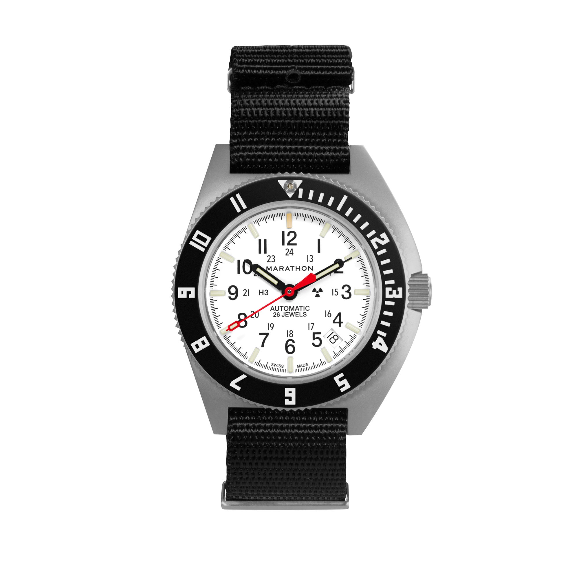 41mm Arctic Steel Navigator w/ Date Automatic (Arctic SSNAV-D Auto) on Nylon DEFSTAN