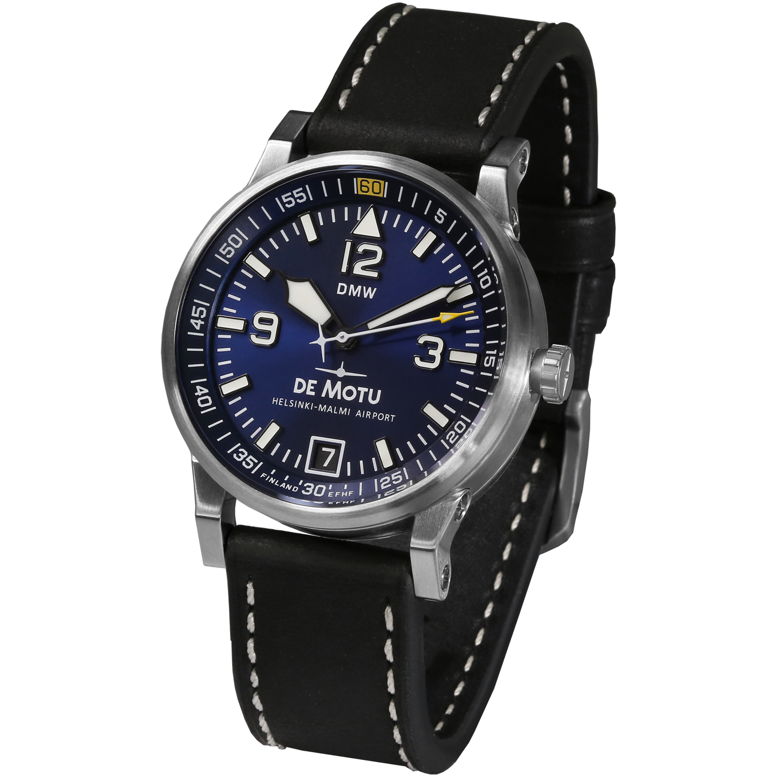 DMW Mk I Midnight Blue Brushed Steel