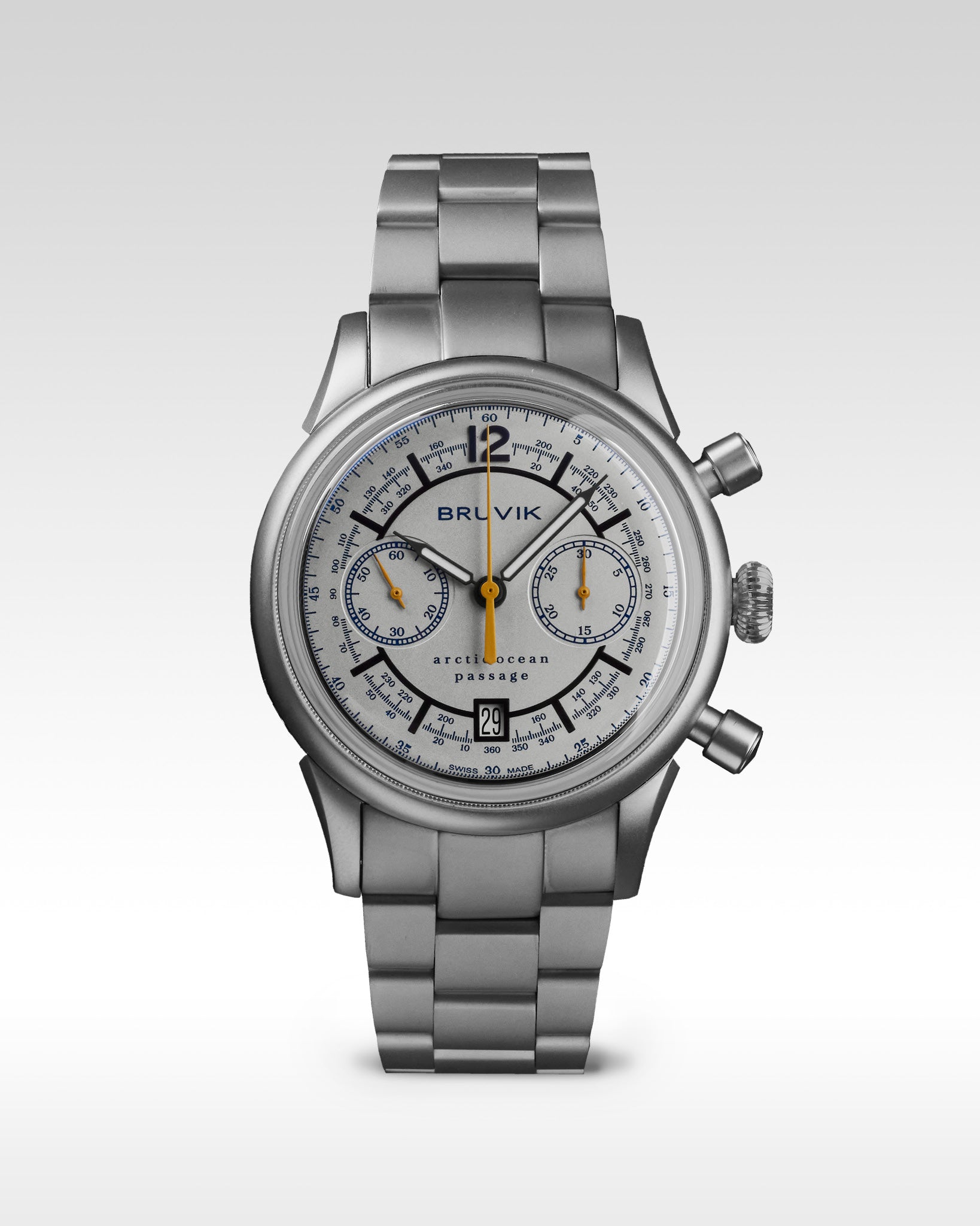 Bruvik Svalbard Arctic Fjords Stream Dial Blue