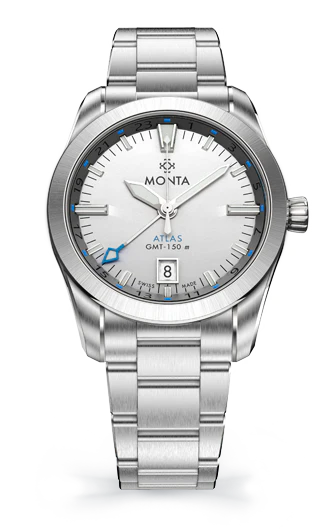 Monta Atlas, Opalin Silver Dial