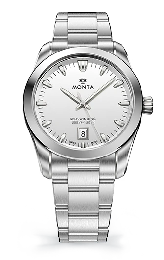 Monta Noble, Opalin Silver Dial
