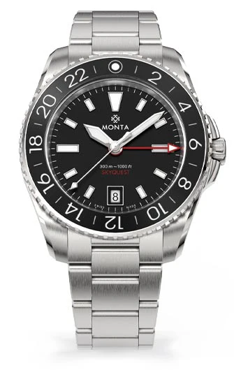 Monta Skyquest, Black Dial, Black Aluminum Bezel