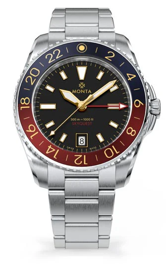 Monta Skyquest, Gilt Dial, Bi-Color Aluminum Bezel