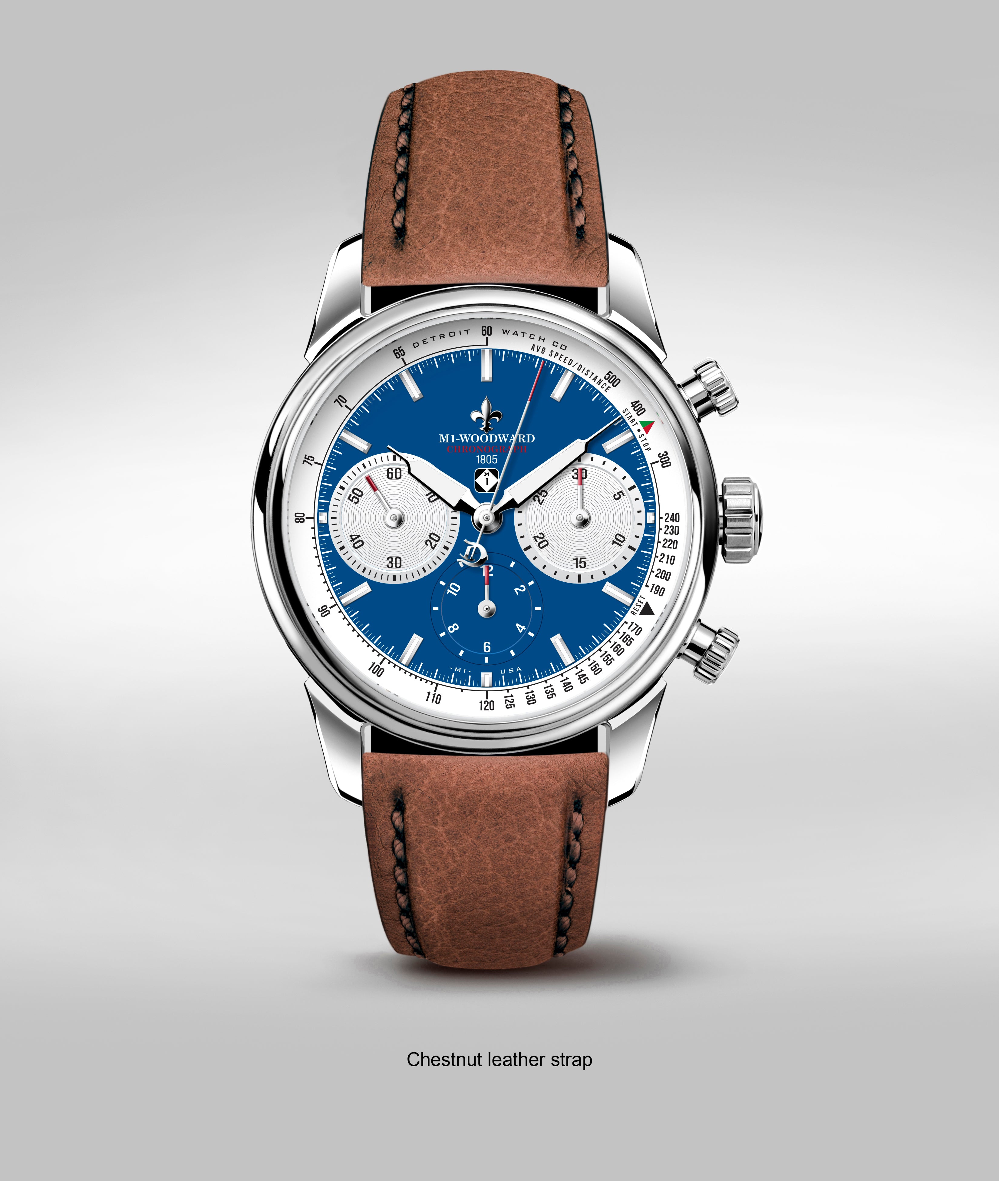 42mm M1-Woodward 1805 Edition Blue Panda dial