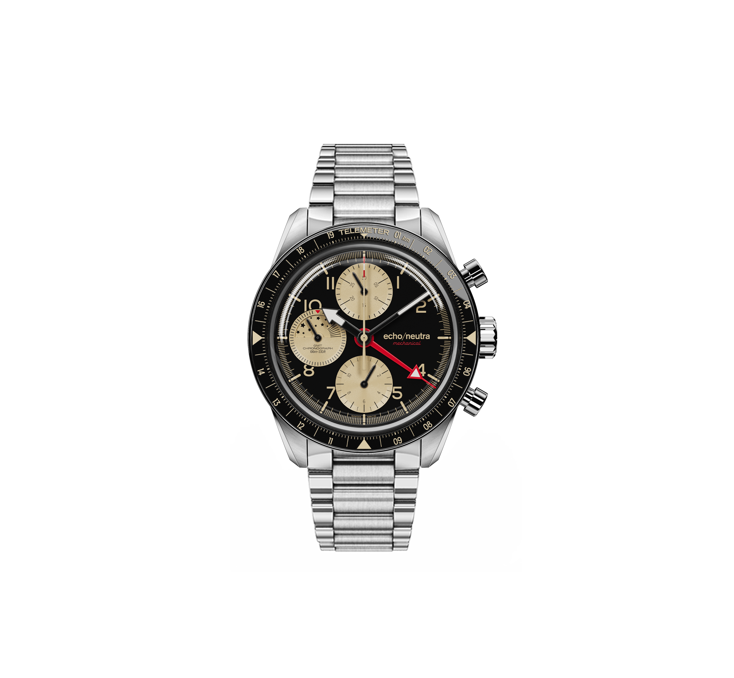1956 Chrono GMT Black & Sand