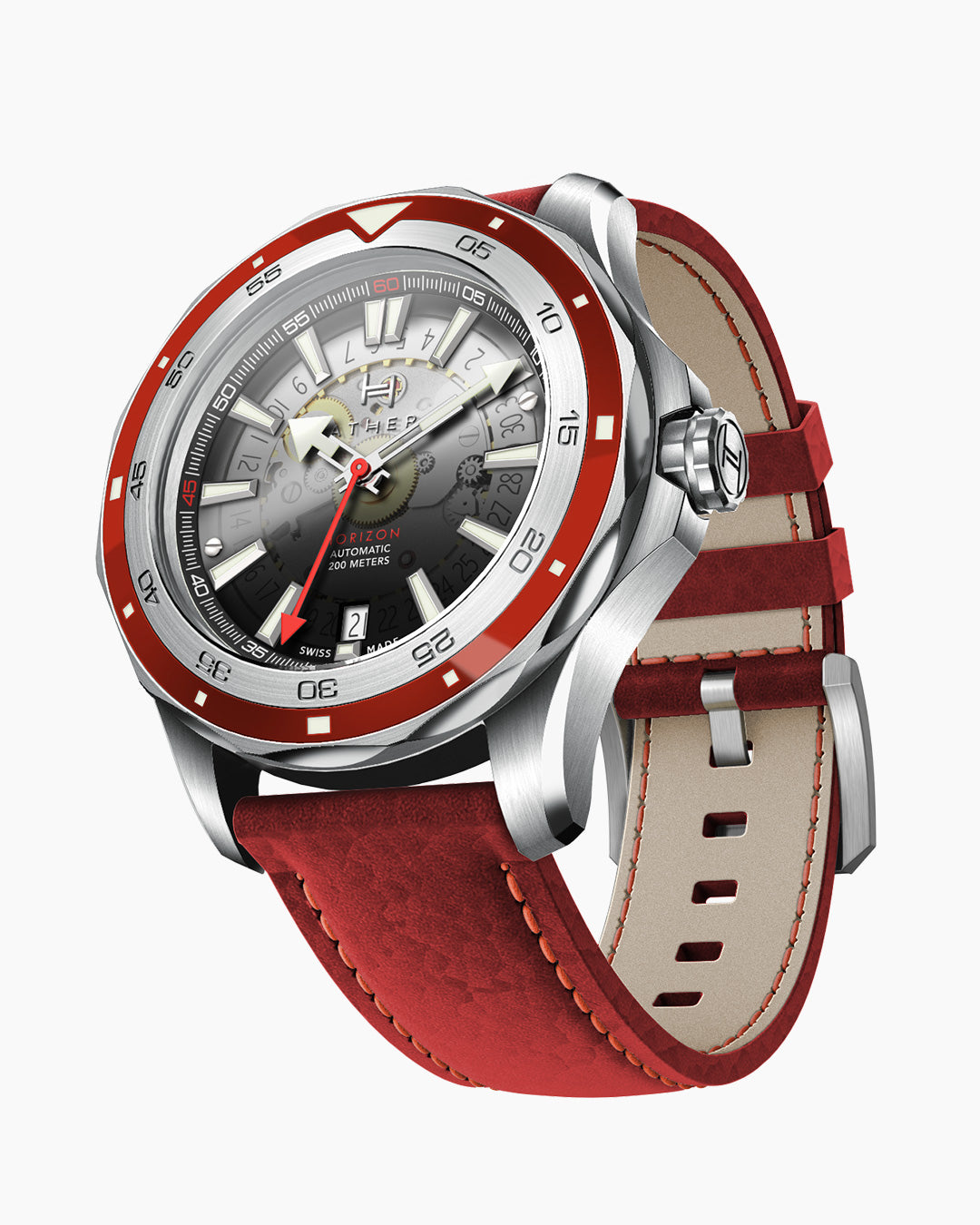 Fathers Evolution Antares – Orologio Diver Automatico Swiss Made – Rosso 40 mm