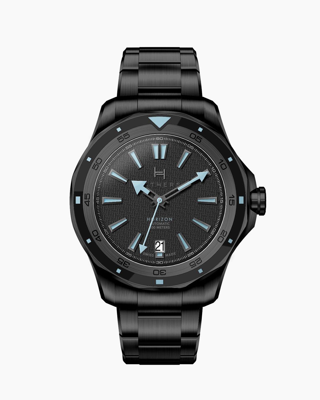 Fathers Professional Elegance – Orologio Diver Automatico Swiss Made – Nero 40 mm