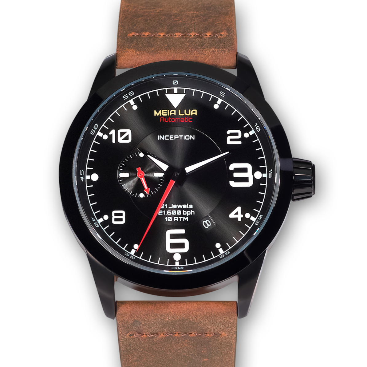DEEPMOON BLACK | Distressed Brown Leather