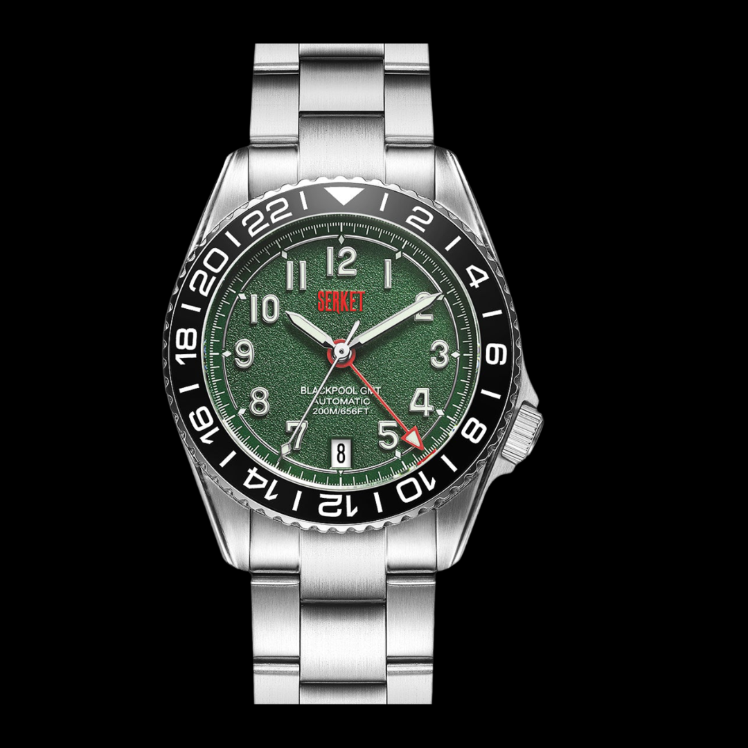 BLACKPOOL GMT AUTOMATIC British Racing Green 39MM