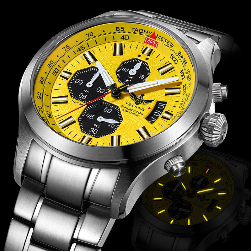 Yelang Sports Chronograph Tritium V1029