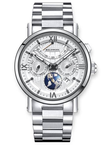 3 Link Stainless Steel Bracelet with integrated end pieces (Multimatic II, Metropolis and Ultramatic II))