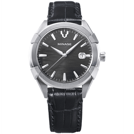 Uruga 42mm Leather Grey Dial