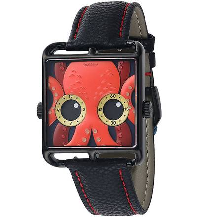 HappieWatch “Crimson Octopus” Art Dial Watch — Limited Edition