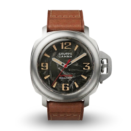 VANGUARD Stainless Steel – Luminous Forged Carbon Dial