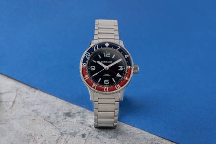 Borealis Sea Storm MK2 GMT Version AA Pepsi Bezel Date