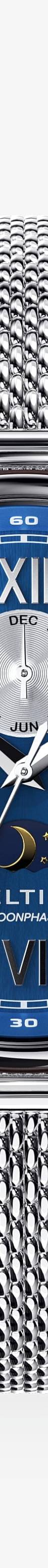 Crescent - Royal Blue Silver Steel