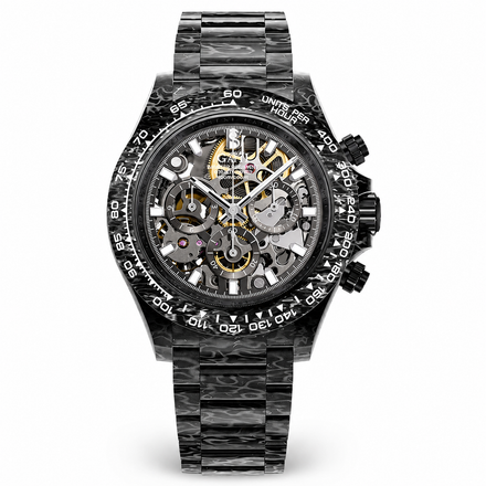 BONEST GATTI BG9014 Carbon Fiber Skeleton Chronograph Watch