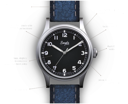 Dirty Dozen 38mm Black BS