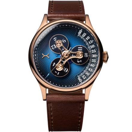 Triptych II Automatic Wandering Hour Rose Gold Ocean