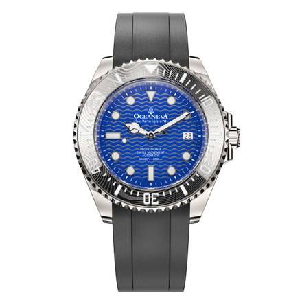 Oceaneva 6000m Deep Marine Explorer VI Grade 5 Titanium Automatic Watch Blue Dial