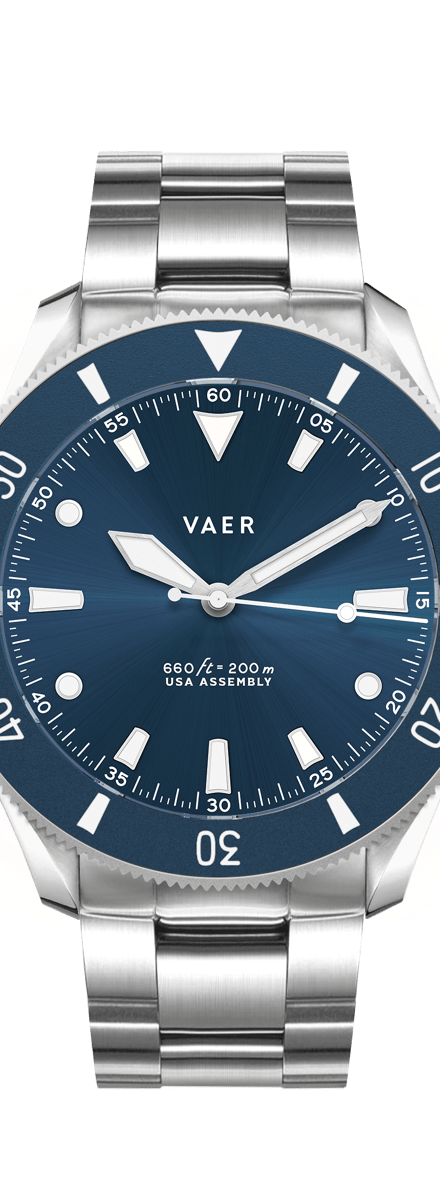 D4 Meridian Navy Matte Solar - 39mm USA