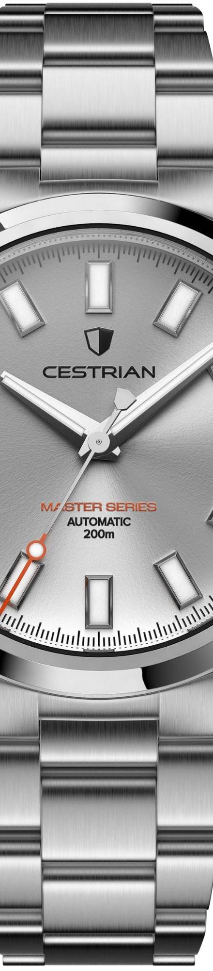 Cestrian Master Series V3 40mm Silver Dial Steel Bracelet Automatic Men's Watch