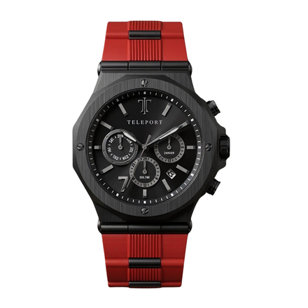 Men's Red & Black