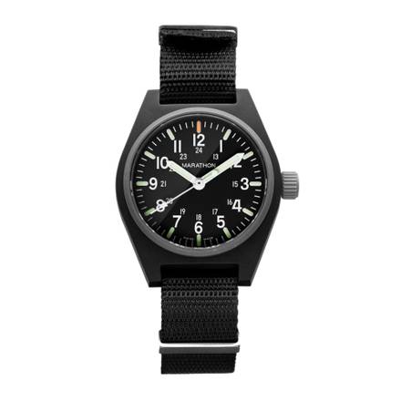 34mm Black General Purpose Quartz with MaraGlo (GPQ)