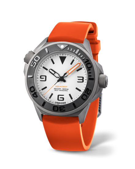 AquaLume Orange Rubber Automatic