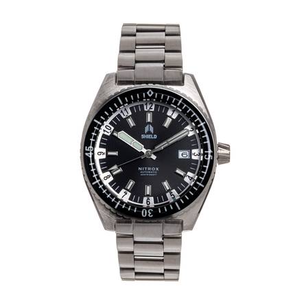 Shield Nitrox Bracelet Watch w/Date - Black