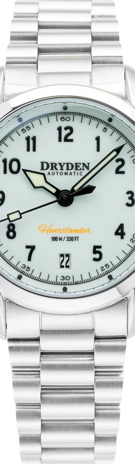 Dryden Heartlander 38mm Automatic Field Watch - Full Lume