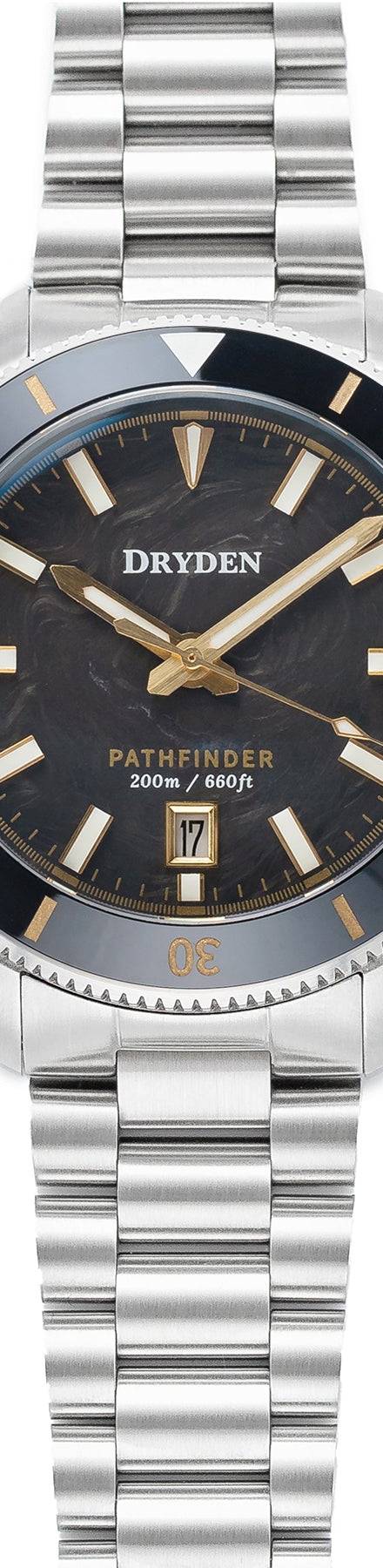 Dryden Pathfinder 41mm Automatic Dive Watch - Forged Carbon