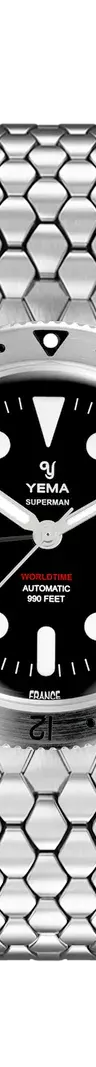 Superman Worldtime GMT Steel Scales Slim Edition