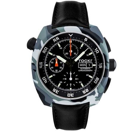 Chronograph - Hydro Dipped - Black Camo - Leather - 45mm - Automatic