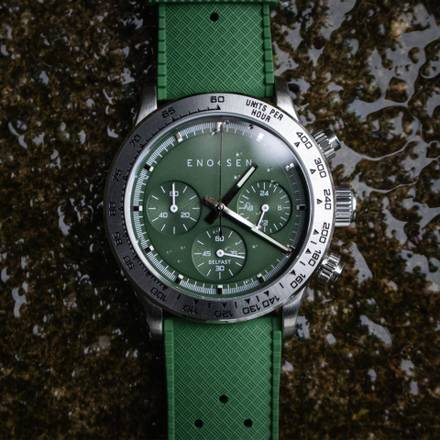 KRONO E08/C ◇ Meca-Quartz Chronograph - 39mm - Green Steel