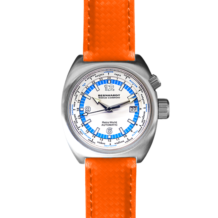 Retro World Timer - White Dial