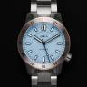Model Three Dual Time - Powder Blue Dial / SS Case